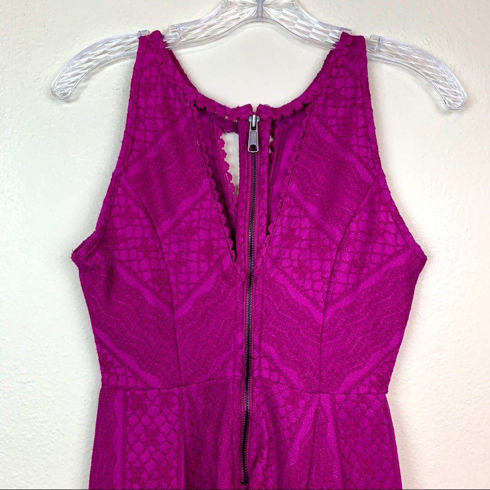 Free People Fuchsia Miss Connections Lace Dress - Picture 6 of 8